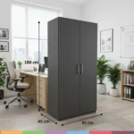 ⁦ארון 2 דלתות איכותי QUBA⁩ – תמונה ⁦2⁩