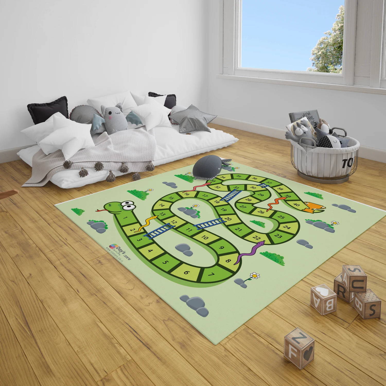 snake שטיח משחק לילדים סולמות ונחשים SNAKE – תמונה 1