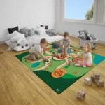 שטיח לילדים מצא את החיות  ZOO MAP